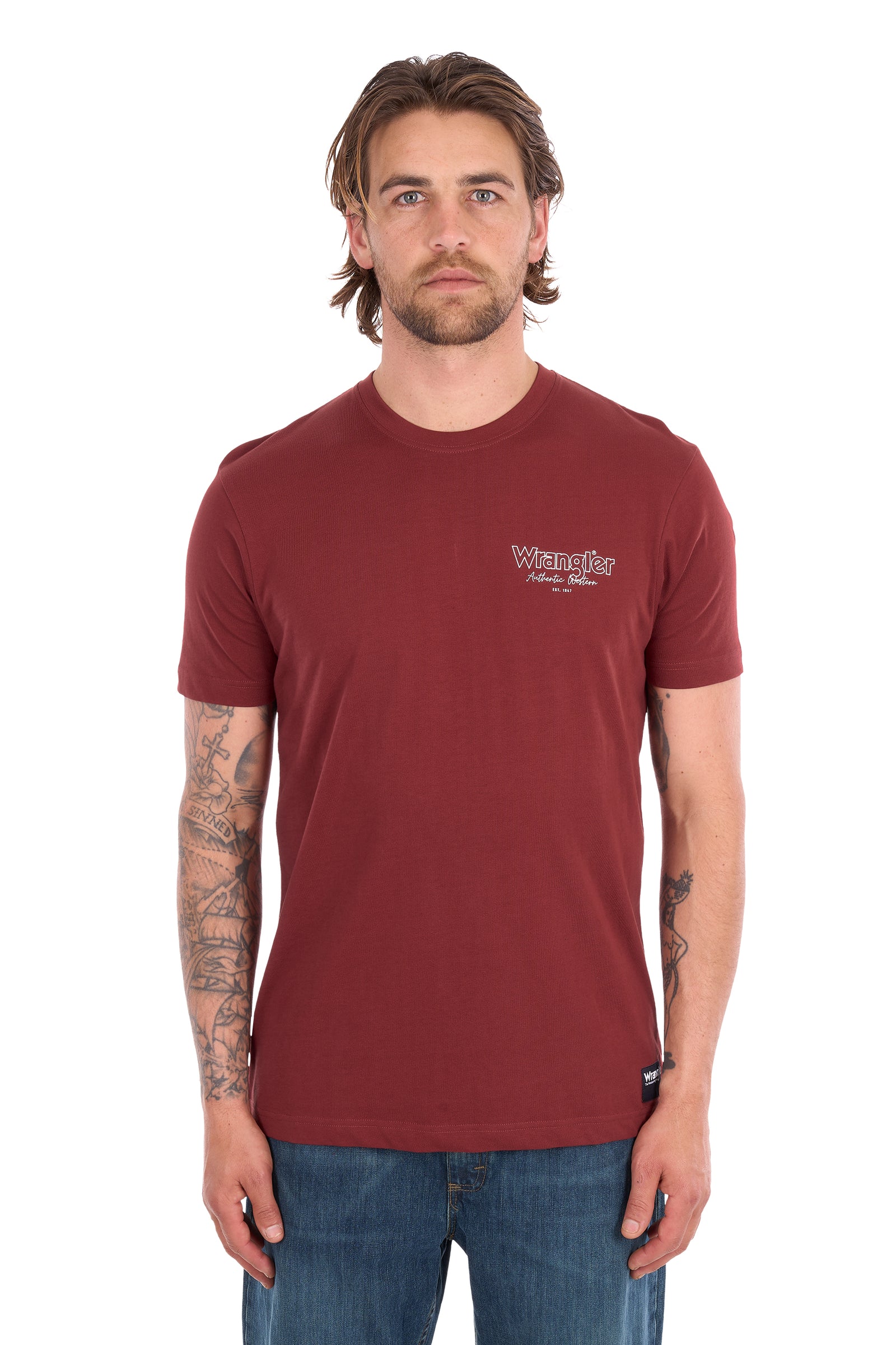 Wrangler Mens Richard SS Tee | Country Clothing - Mens T Shirt | Saddleworld Ipswich