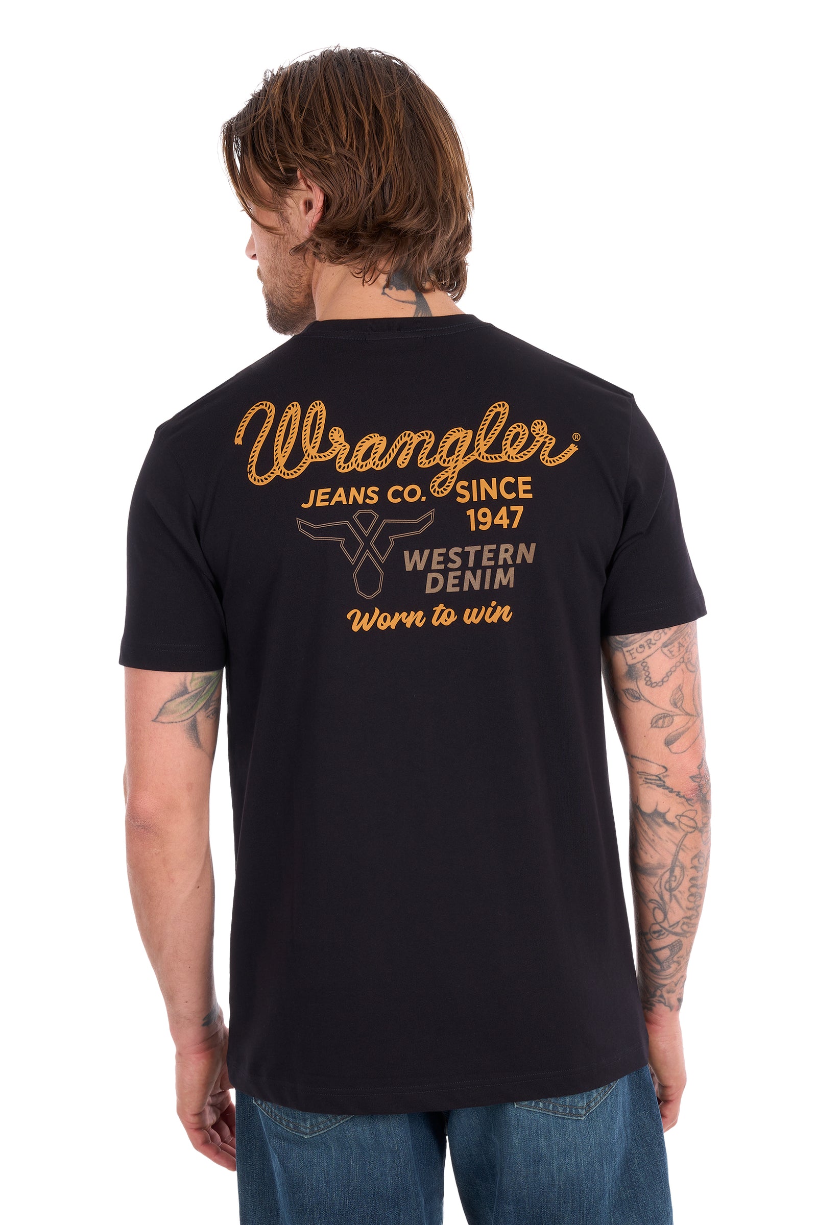 Wrangler Mens Robert SS Tee | Country clothing - Mens T Shirt | Saddleworld Ipswich