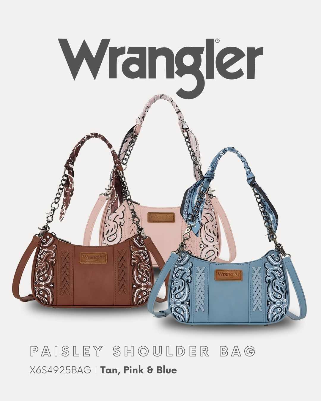Wrangler Paisley Shoulder Bag | Giftware - Handbag | Saddleworld Ipswich
