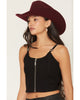 Wrangler Wmns Concho Cropped Tank Top | Country Clothing - Ladies Top | Saddleworld Ipswich