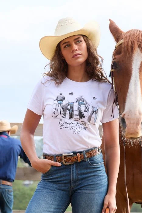 Wrangler Wmns Josie SS Tee | Country Clothing - Ladies T Shirt | Saddleworld Ipswich