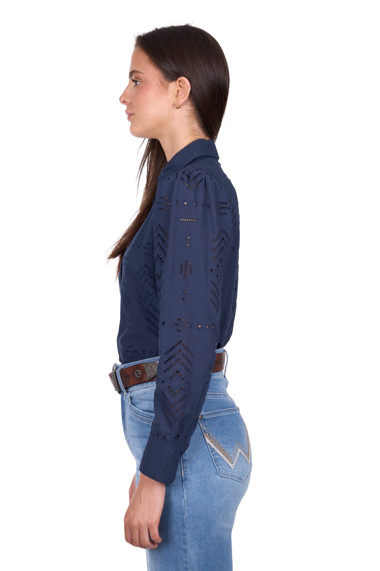 Wrangler Wmns Lilly LS Shirt | Country Clothing - Ladies SHirt | Saddleworld Ipswich
