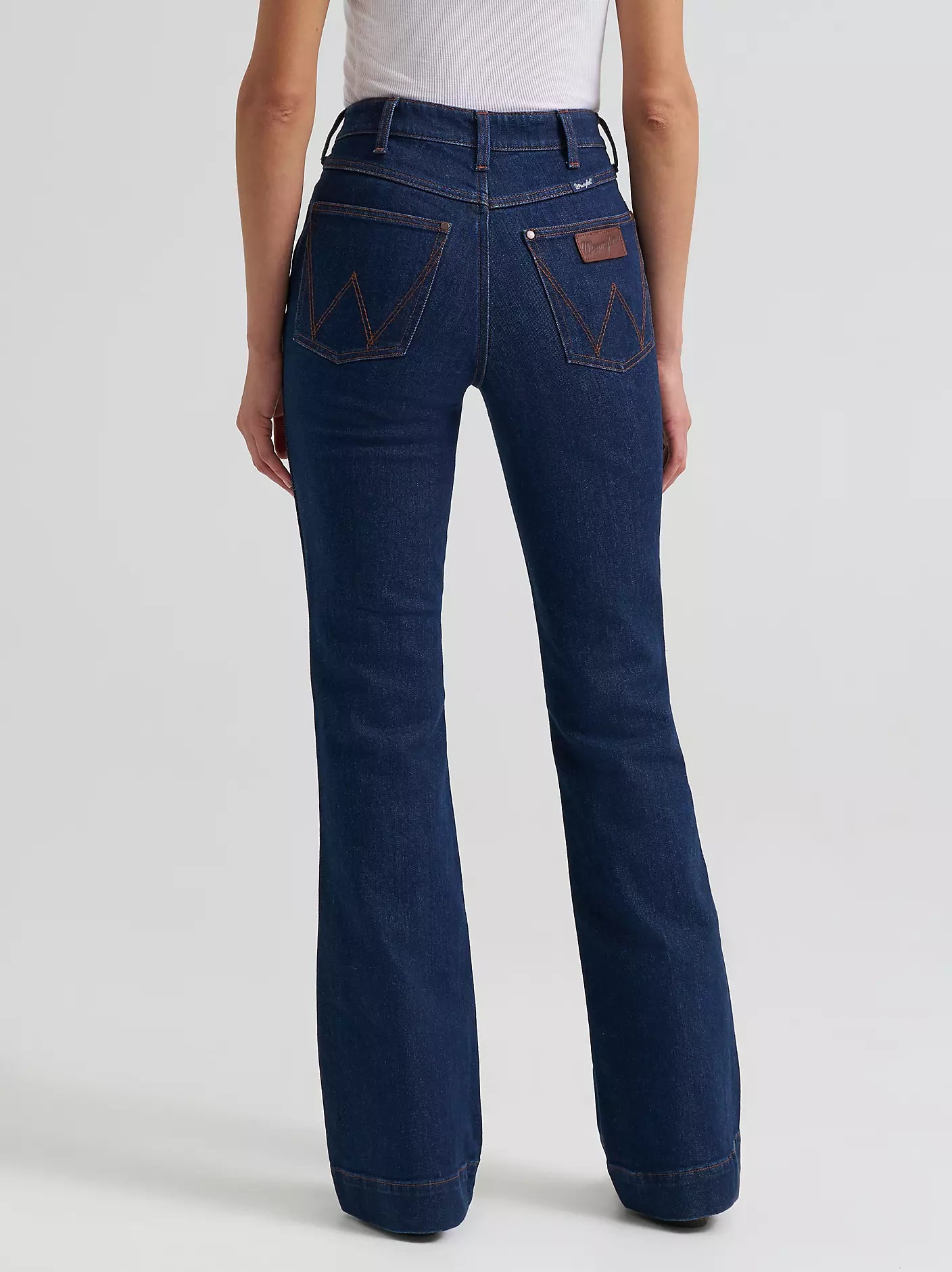Wrangler Wmns Retro Bailey High Rise Pintuck Trouser | Country Clothing - Ladies JEans | Saddleworld Ipswich