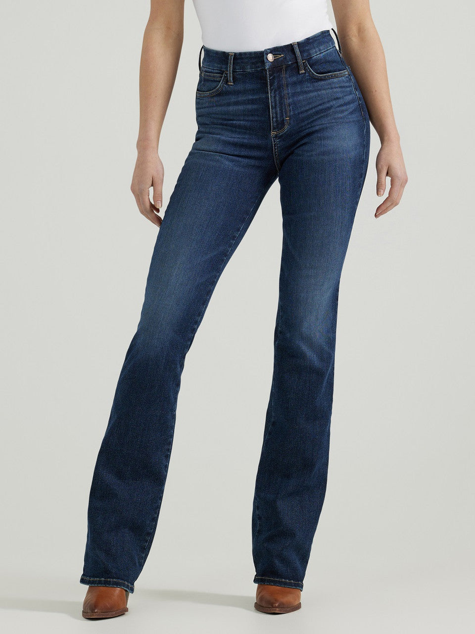 Wrangler Wms High Rise Bootcut Jean Bespoke | Country Clothing - Ladies Jeans | Saddleworld Ipswich