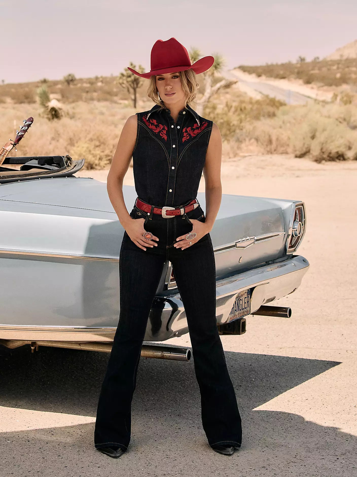 Wrangler X Lainey Wilson Wmns Lainey Rinse Flare Jean | Country Clothing - Ladies Jeans | Saddleworld Ipswich