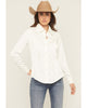 Wrangler X Lainey Wilson Wmns Satin Star Embroidered Long Sleeve Snap Western Shirt | Country Clothing - Ladies Shirt | Saddleworld Ipswich