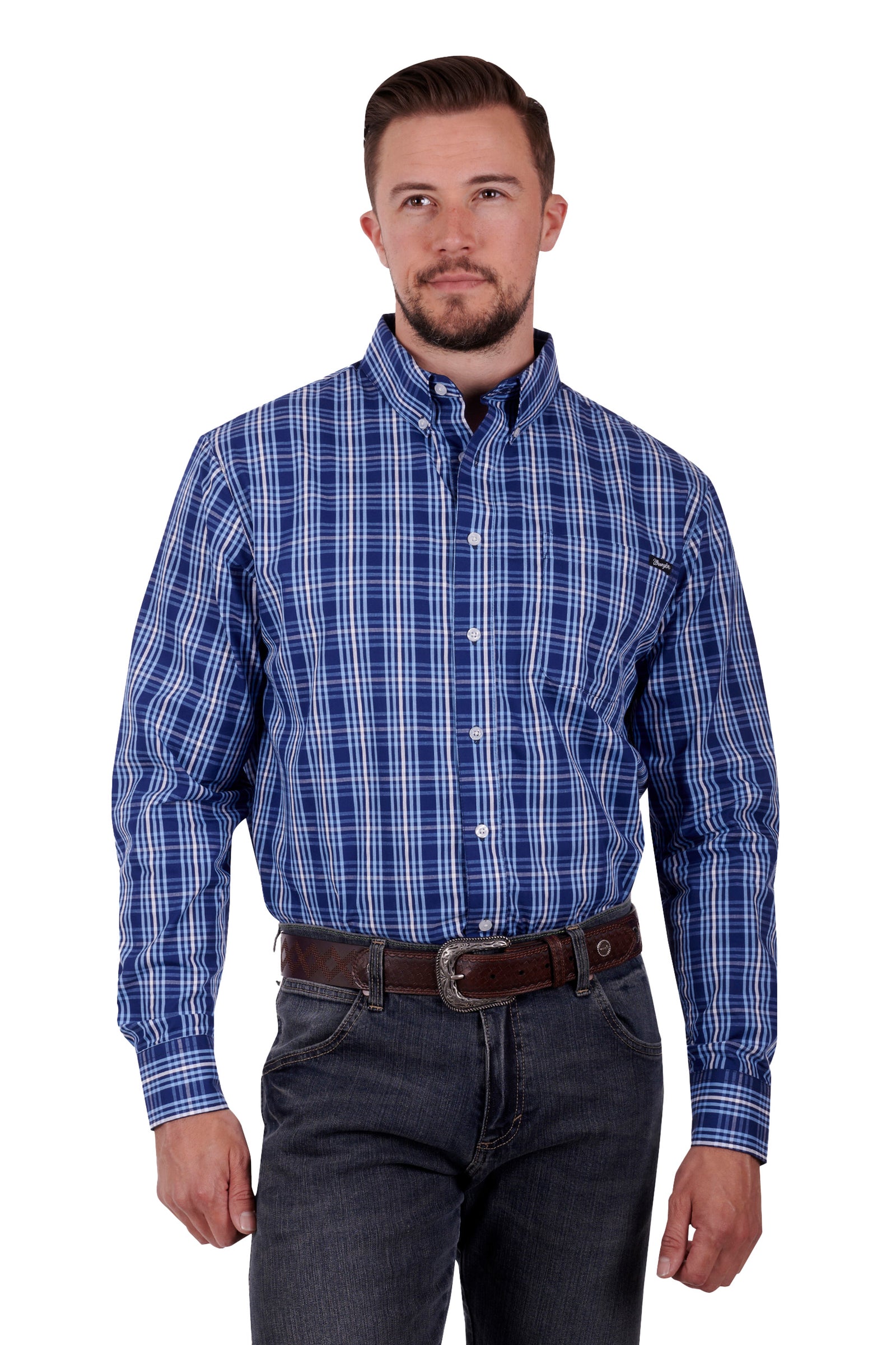 Wrangler Mens Grange LS Shirt - EOFY Sale