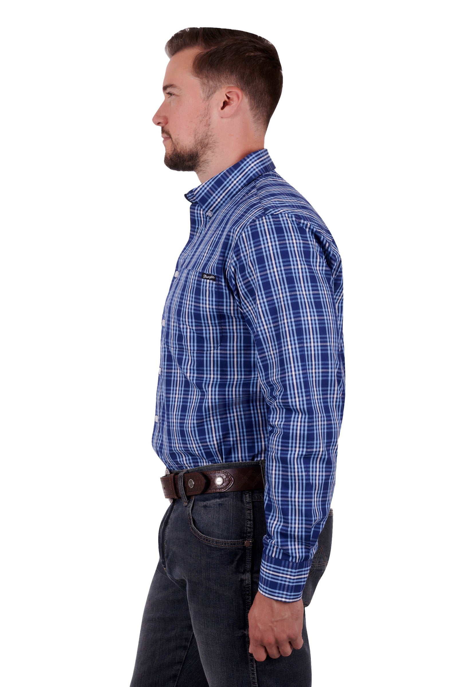 Wrangler Mens Grange LS Shirt - EOFY Sale