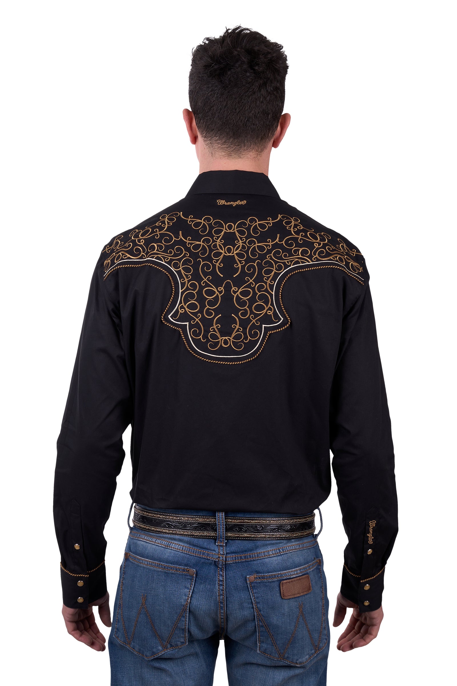 Wrangler Mens Rhys Embroidered Long Sleeve Shirt