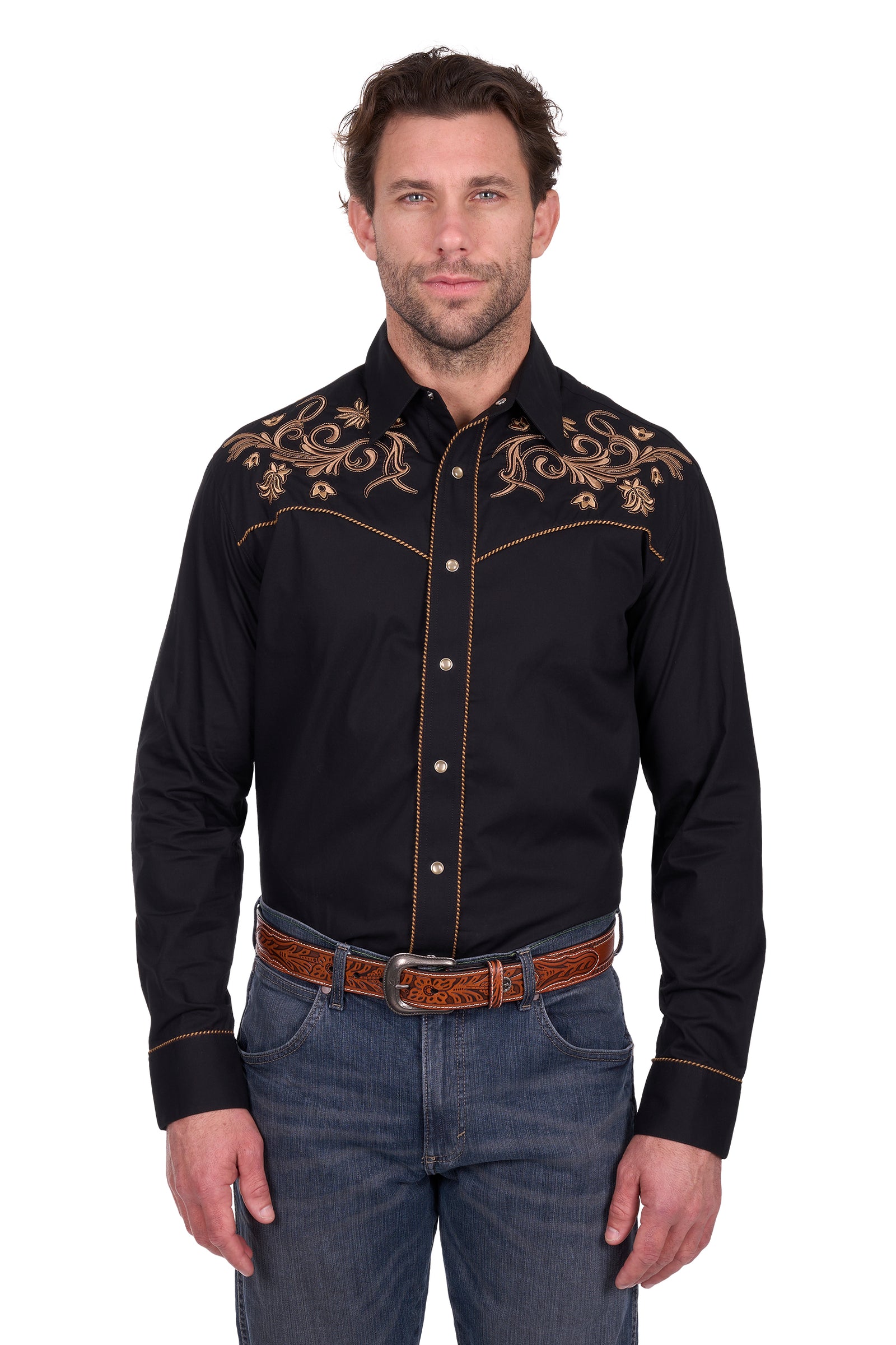 Wrangler Mens Luke Embroidered LS Shirt