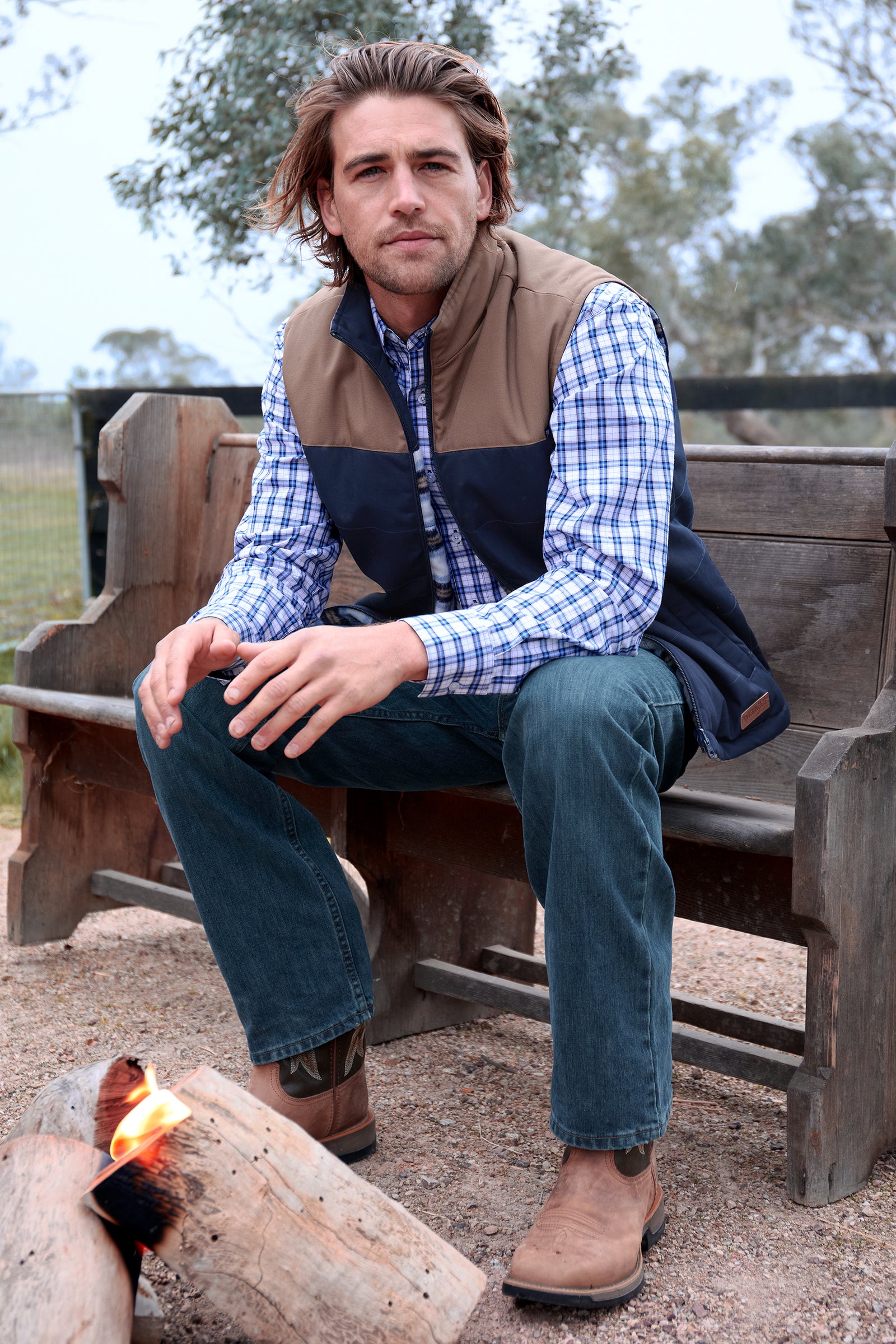 Wrangler Mens Dean Reversible Vest - EOFY Sale