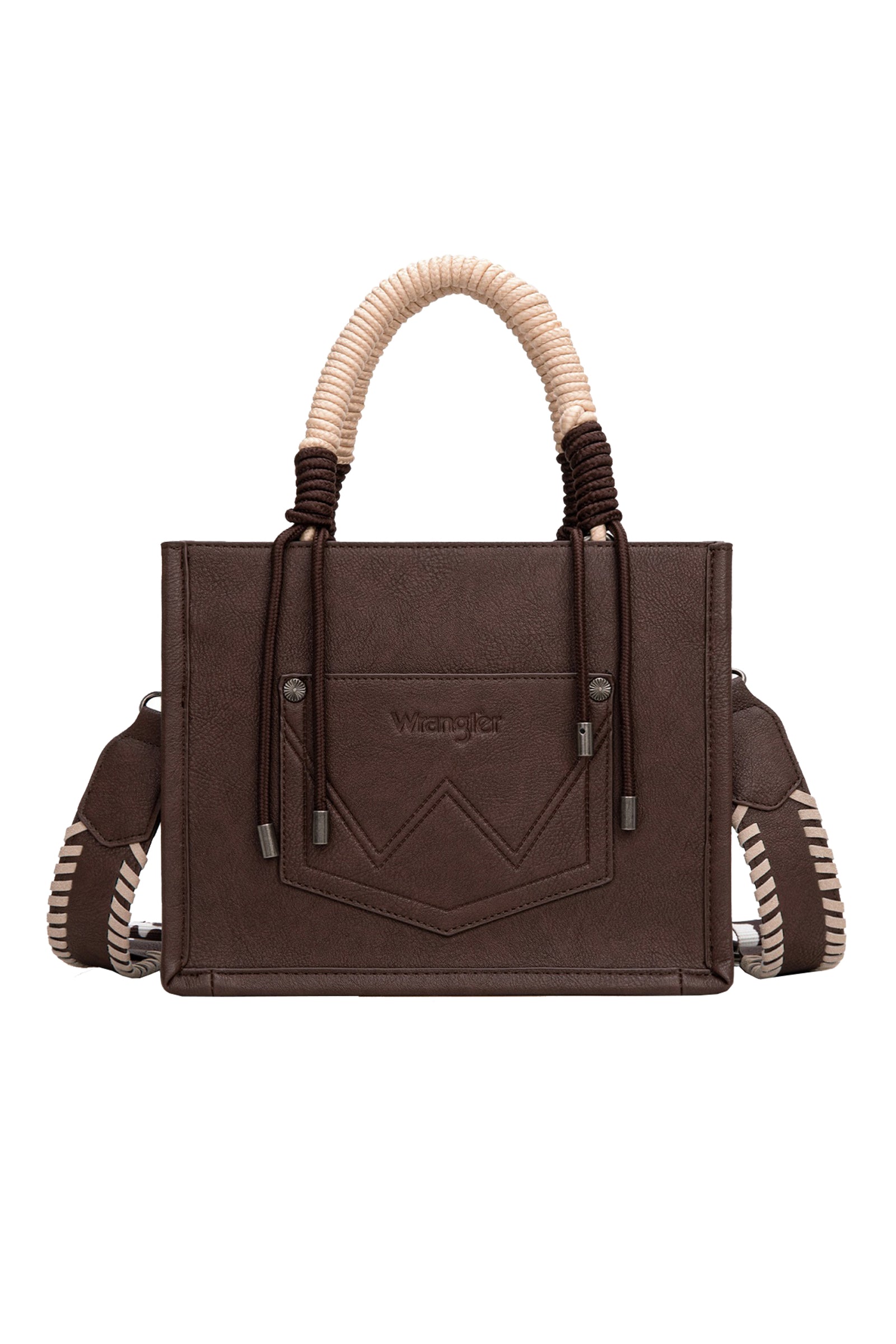 Wrangler Cow Print Tassel Crossbody Bag