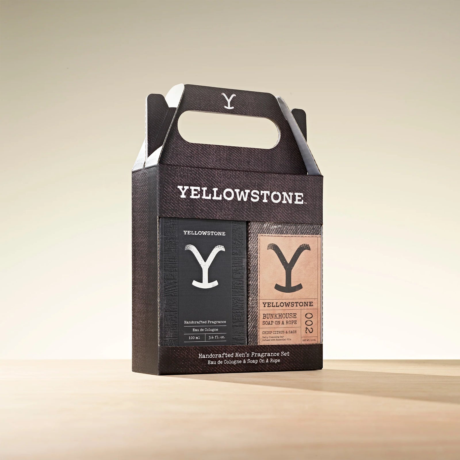 Tru Western Mns Yellowstone Gift Set for Him - Yellowstone Cologne/Bunkhouse Soap
