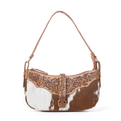 Yellowstone Timberline Handtooled Bag in Walnut Brown | Giftware - Handbag | Saddleworld Ipswich