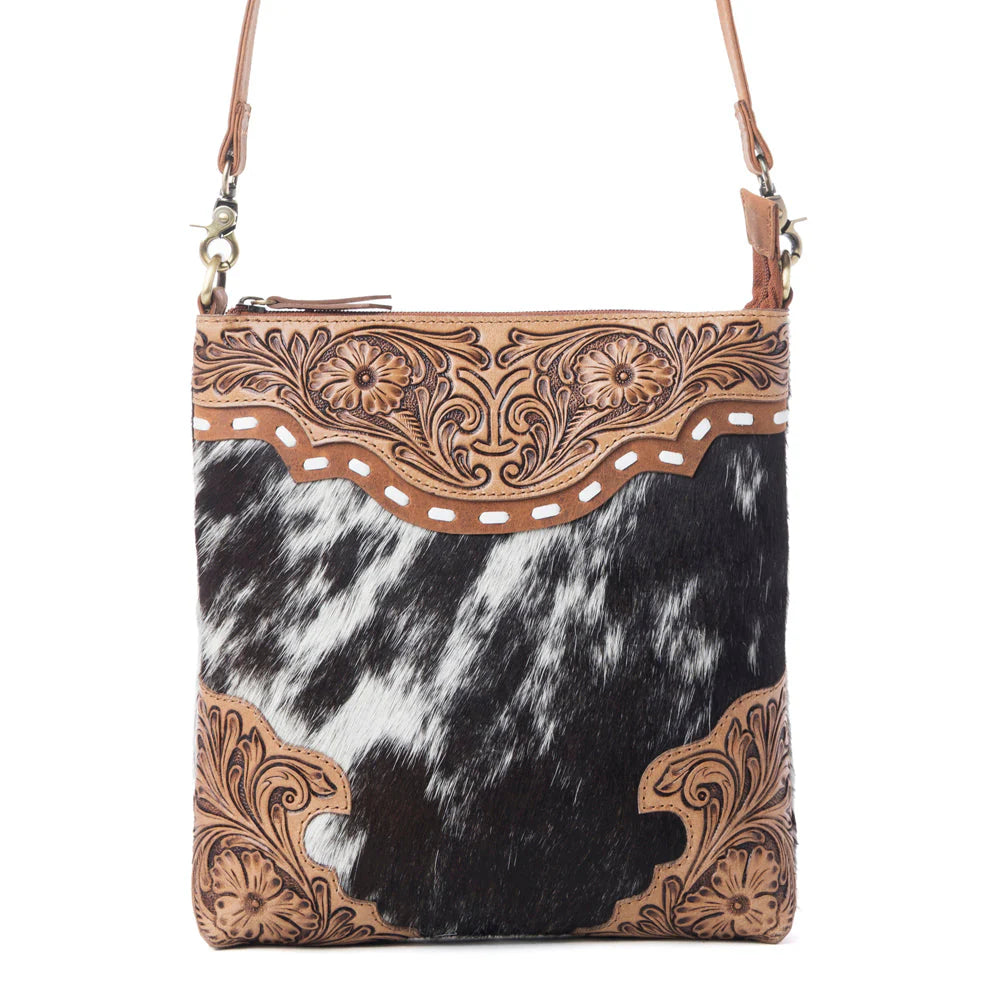 Yellowstone Wind River Handtooled Bag in Midnight Sable | Giftware - Handbag | Saddleworld Ipswich