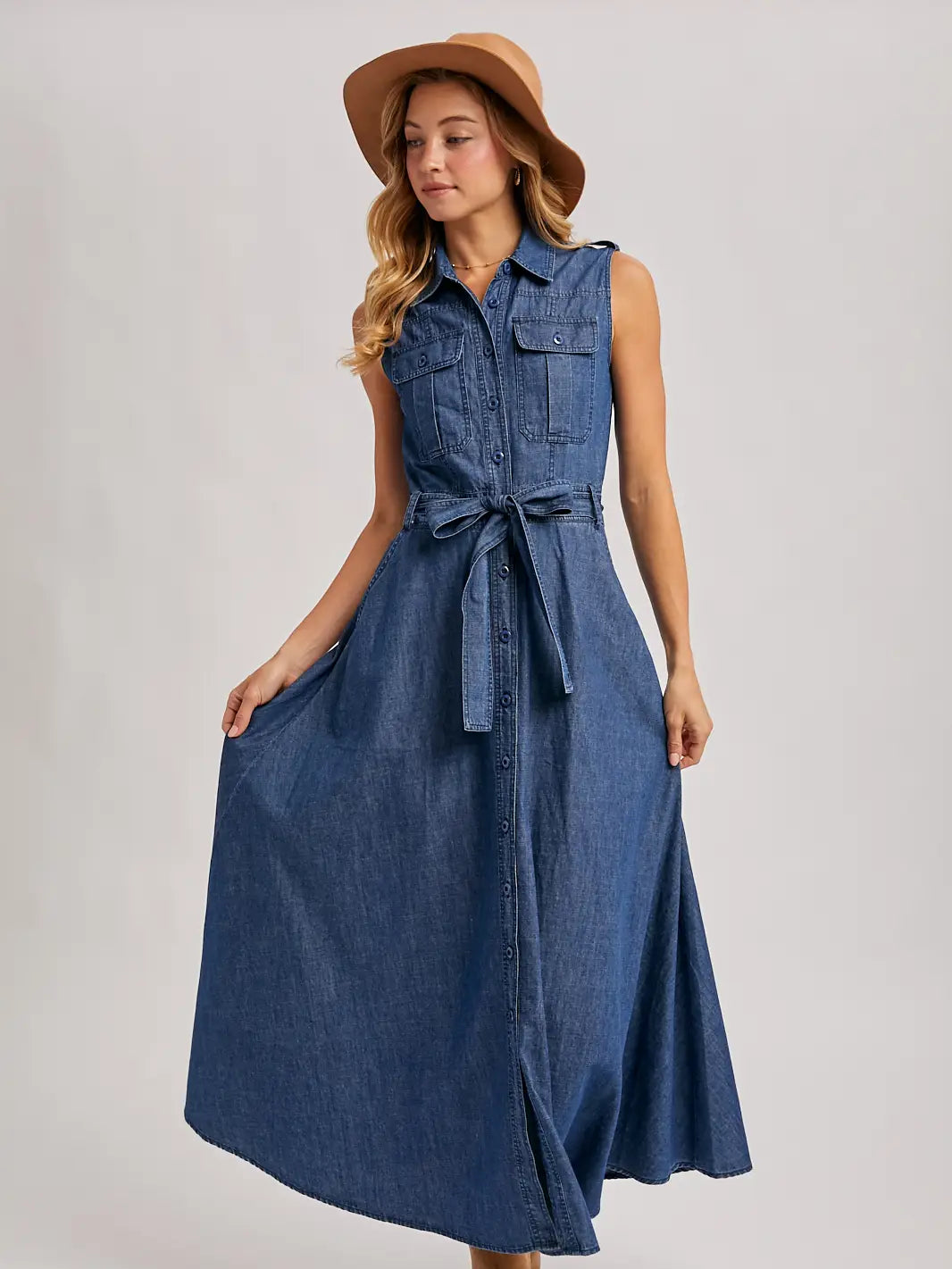 Denim Maxi Dress