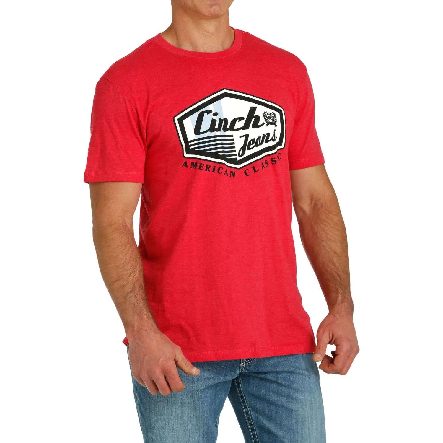 Cinch Mens Red Graphic T Shirt - EOFY Sale