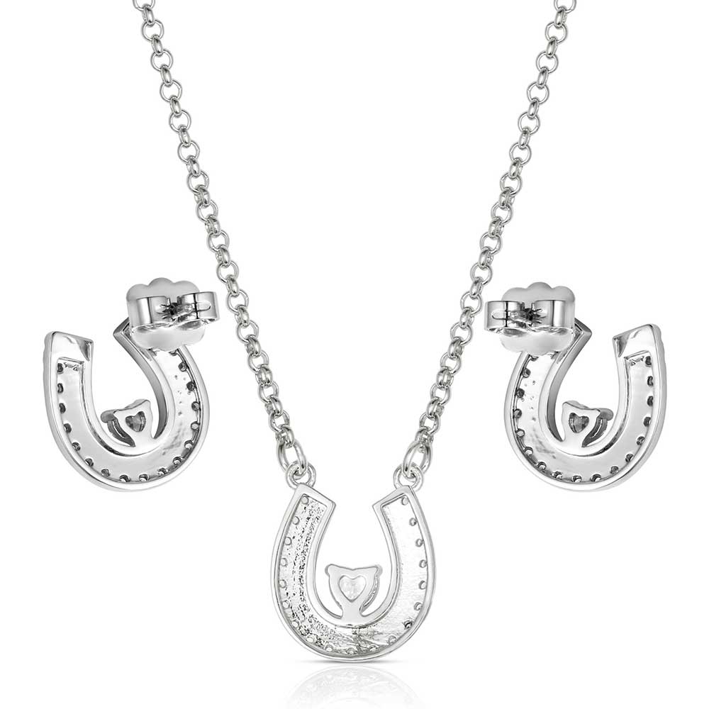 Montana Silversmiths Lovely and Lucky Horseshoe Jewellery Set
