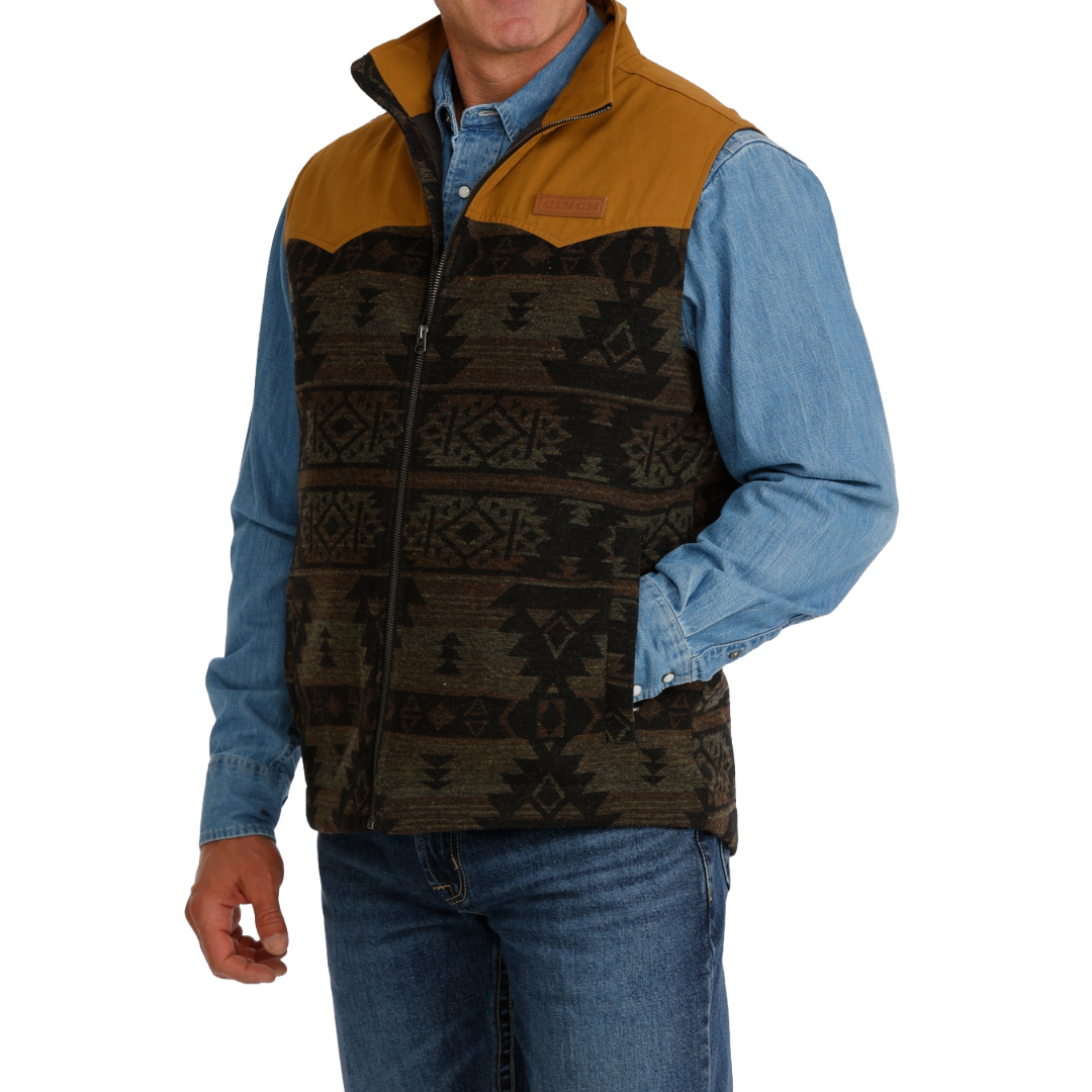 CinchMensJacquardVest | Country Clothing - Mens Vest | Saddleworld Ipswich