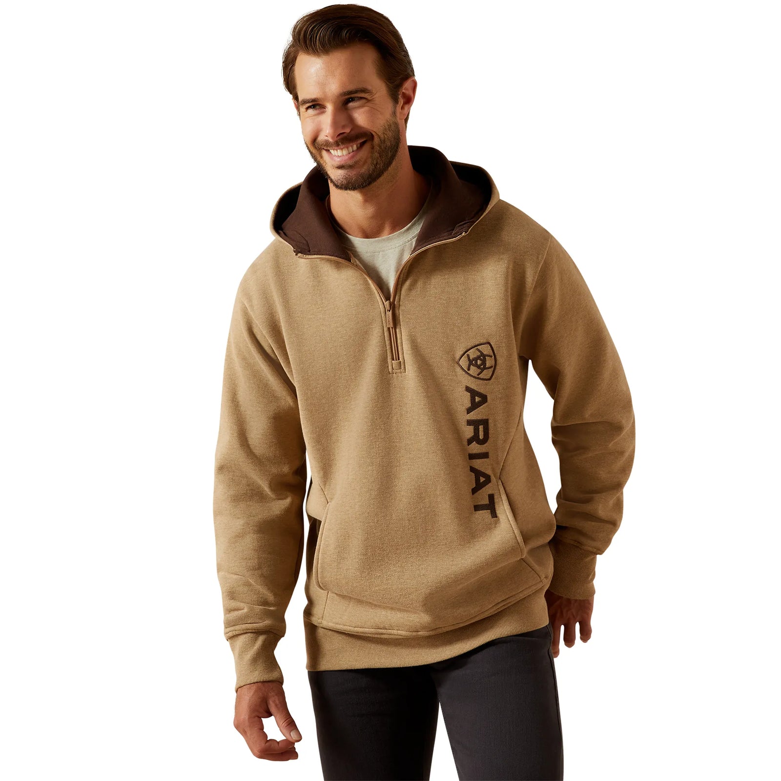 Ariat Mns Rabere 2.0 Hoodie Tigers Eye Heather