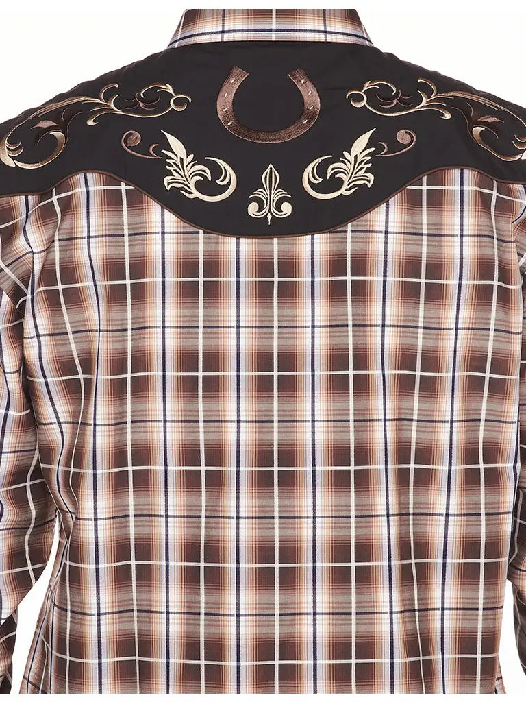 Rodeo Mens Western Embroidered Cowboy Outfit Shirts