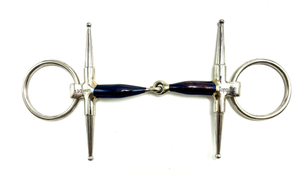 Toprail Fulmer Loose Ring Sweet Iron Snaffle with Copper Inlays