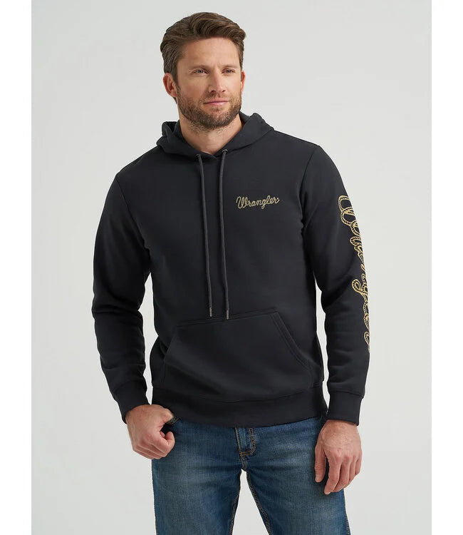 Wrangler Mns Graphic Print Jet Hoodie