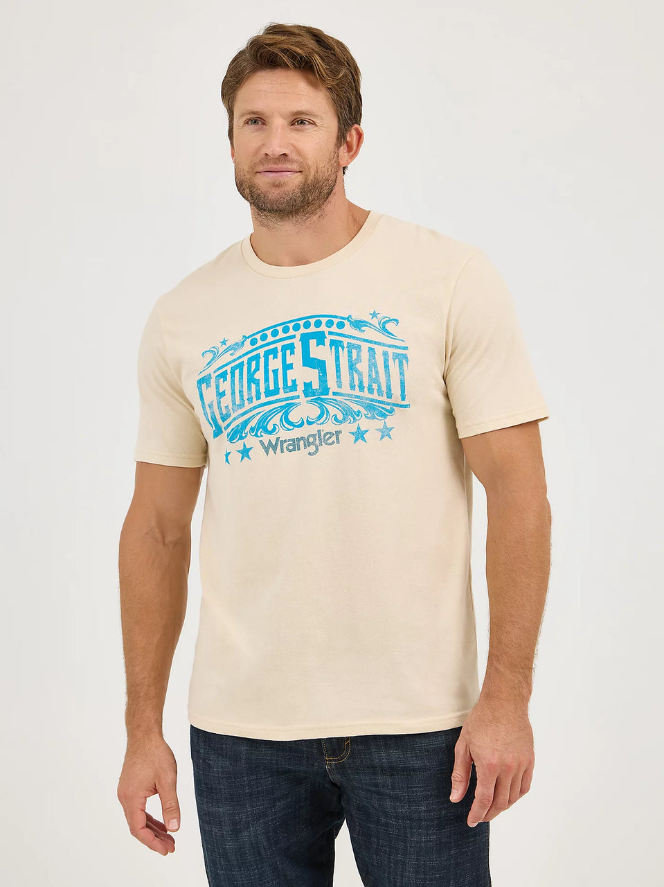 Wrangler Mns George Strait Short Sleeve T Shirt