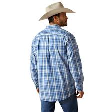 Ariat Mns Pro Series Soloman LS Shirt Royal Blue