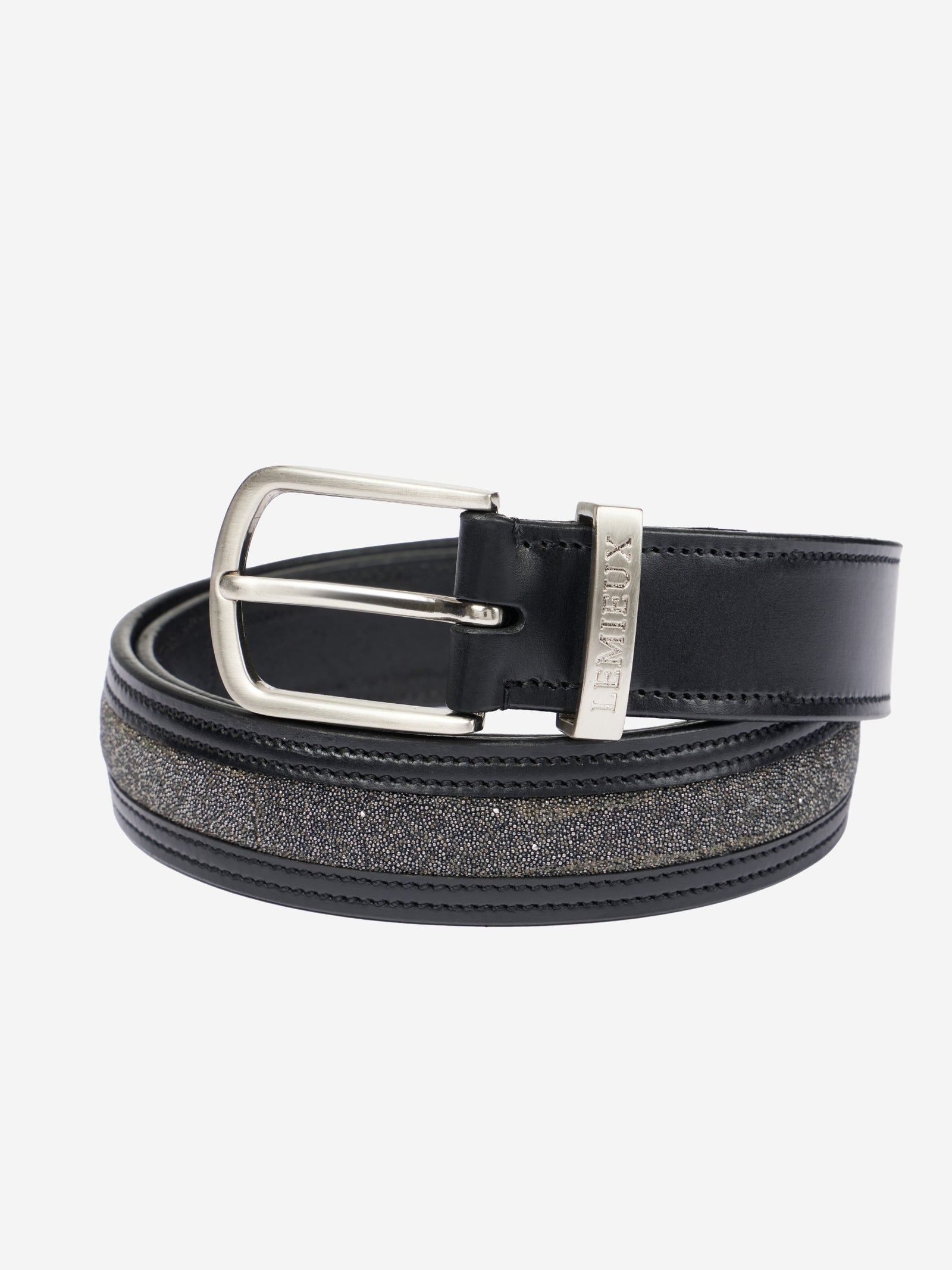 LeMieuxCrystalInsertBeltBlack | Country Clothing - Belts | Saddleworld Ipswich