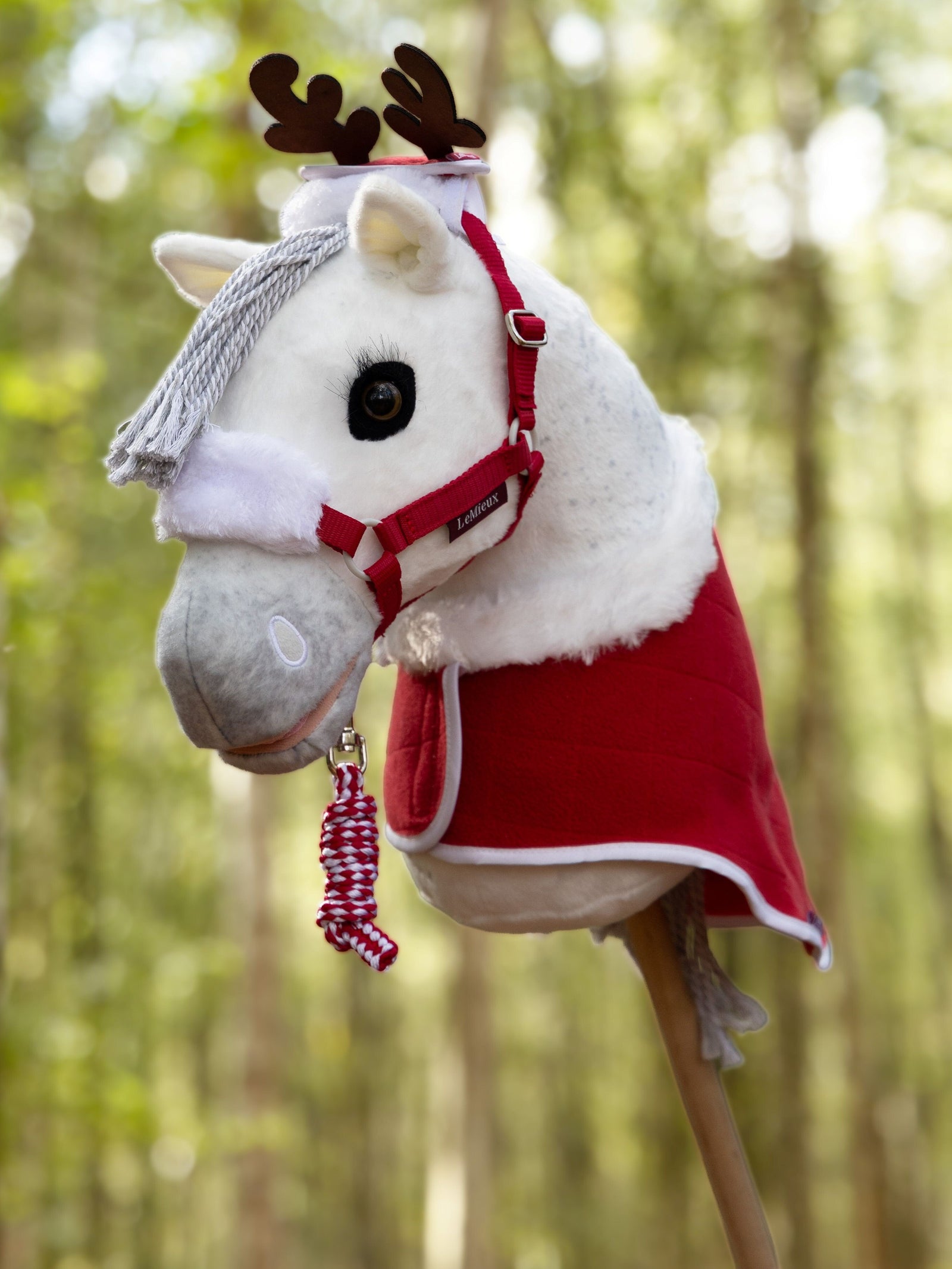 LeMieuxHobbyHorseChristmasRugSetRed | Giftware - Toys | Saddleworld Ipswich