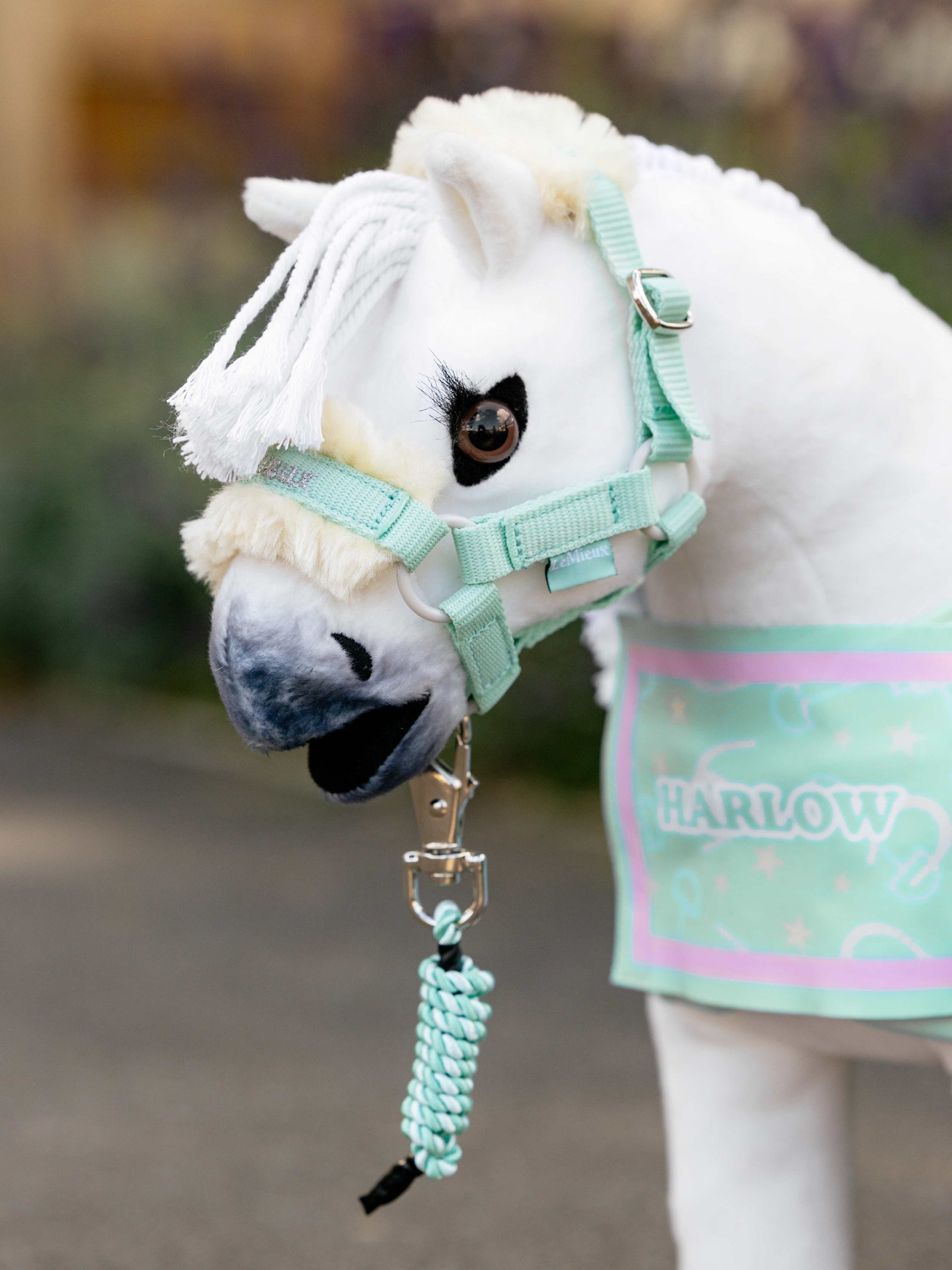 LeMieuxHarlowToyPonyHeadcollarLeadropeSoftmint | Giftware - Toys | Saddleworld Ipswich