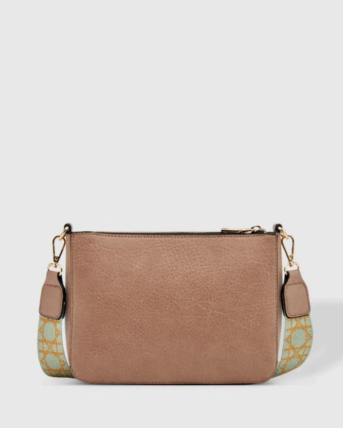 Louenhide Philly Quilted Mocha Crossbody Bag