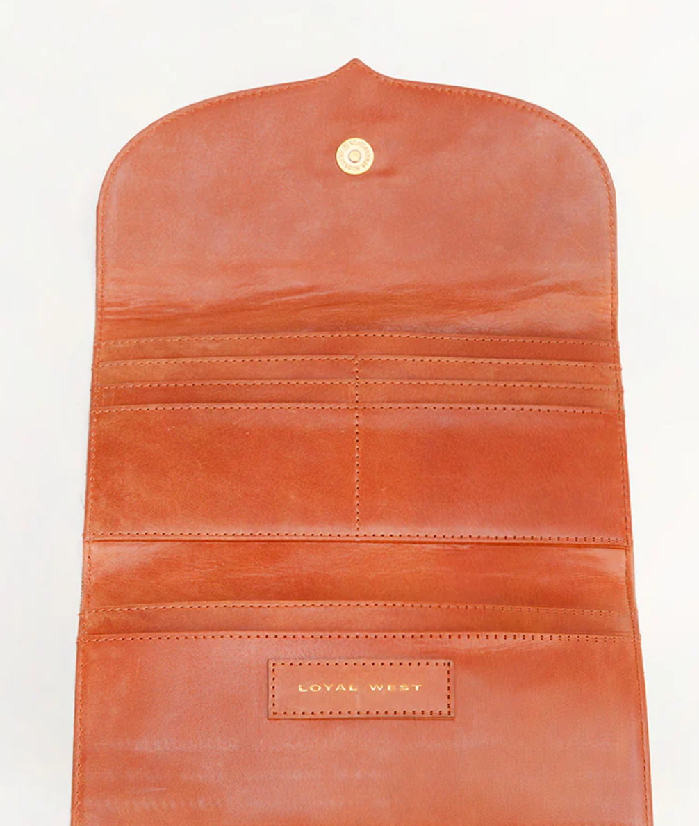 Loyal West Gloriana Wallet in Handtooled Leather