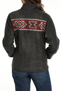 Cinch Ladies Fleece Pullover - Charcoal- Winter Black Friday Sale