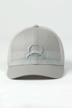 Cinch Mens 6 Panel Grey Flexfit Cap - Black Friday Sale