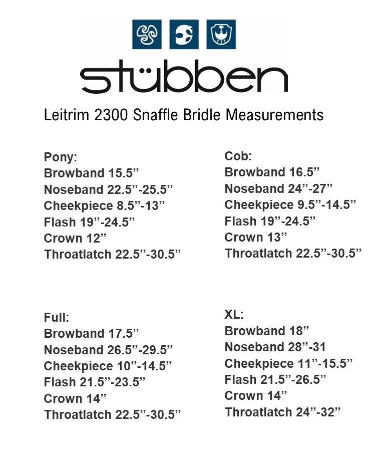 Stubben Leitrim Snaffle Bridle