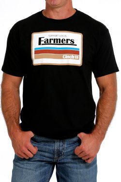 Cinch Mens Support Local Farmers T Shirt