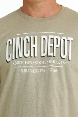 Cinch Mens Depot T Shirt - EOFY Sale