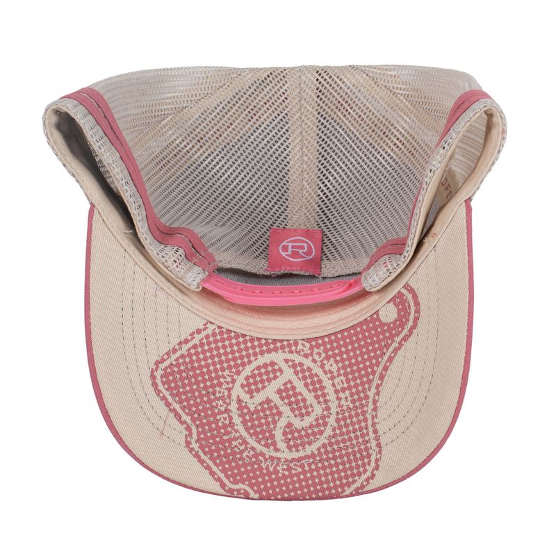 Roper Trucker Cap - Cattle Tag Dusty Rose