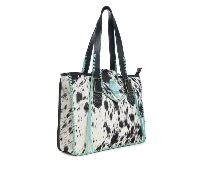 Vinita Canyon Leather and Hairon Bag