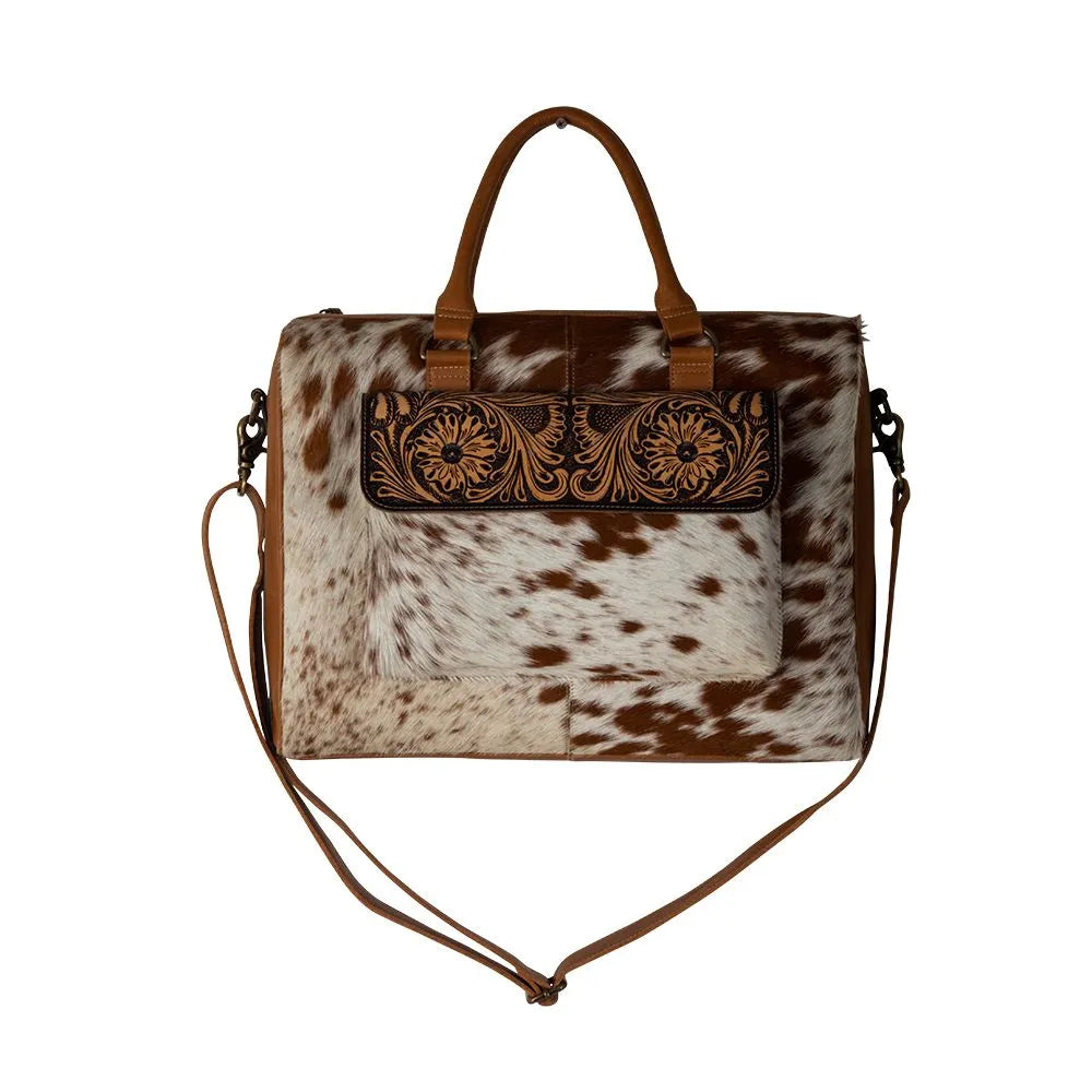 Rio Hand Tooled Satchel Laptop Bag