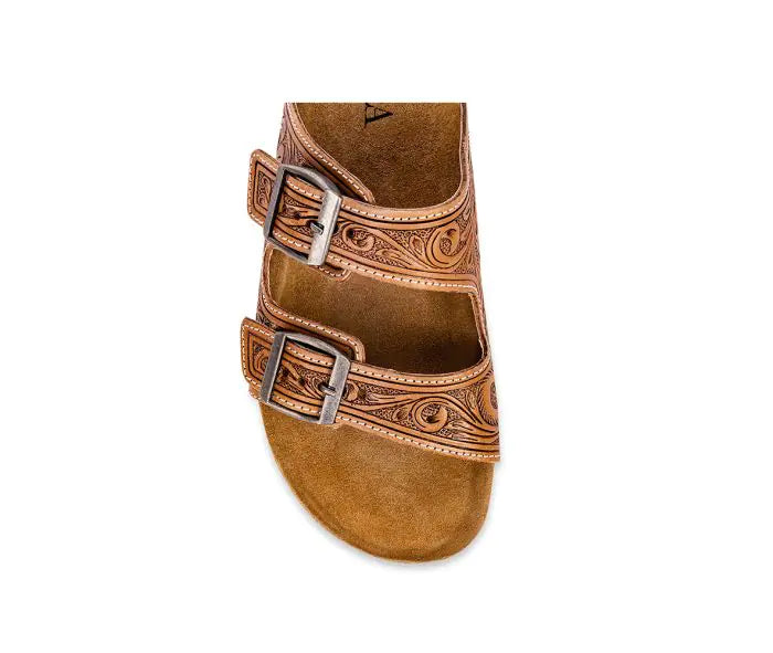 Darla Trail Hand-Tooled Sandals