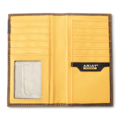 Ariat Work Wallet Checkbook Brown