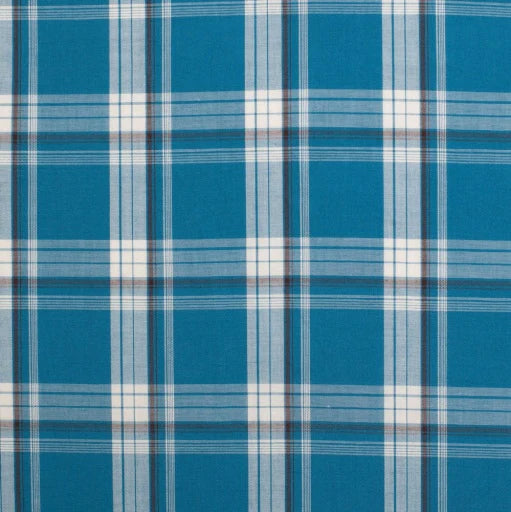 Just Country Mns Austin Full Button Print Workshirt Petrol Plaid