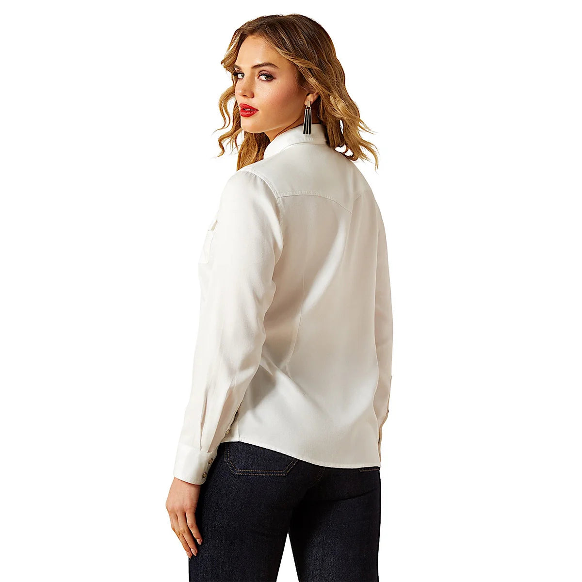 Ariat Wms Timeless Western Snap LS Shirt Cloud Dancer