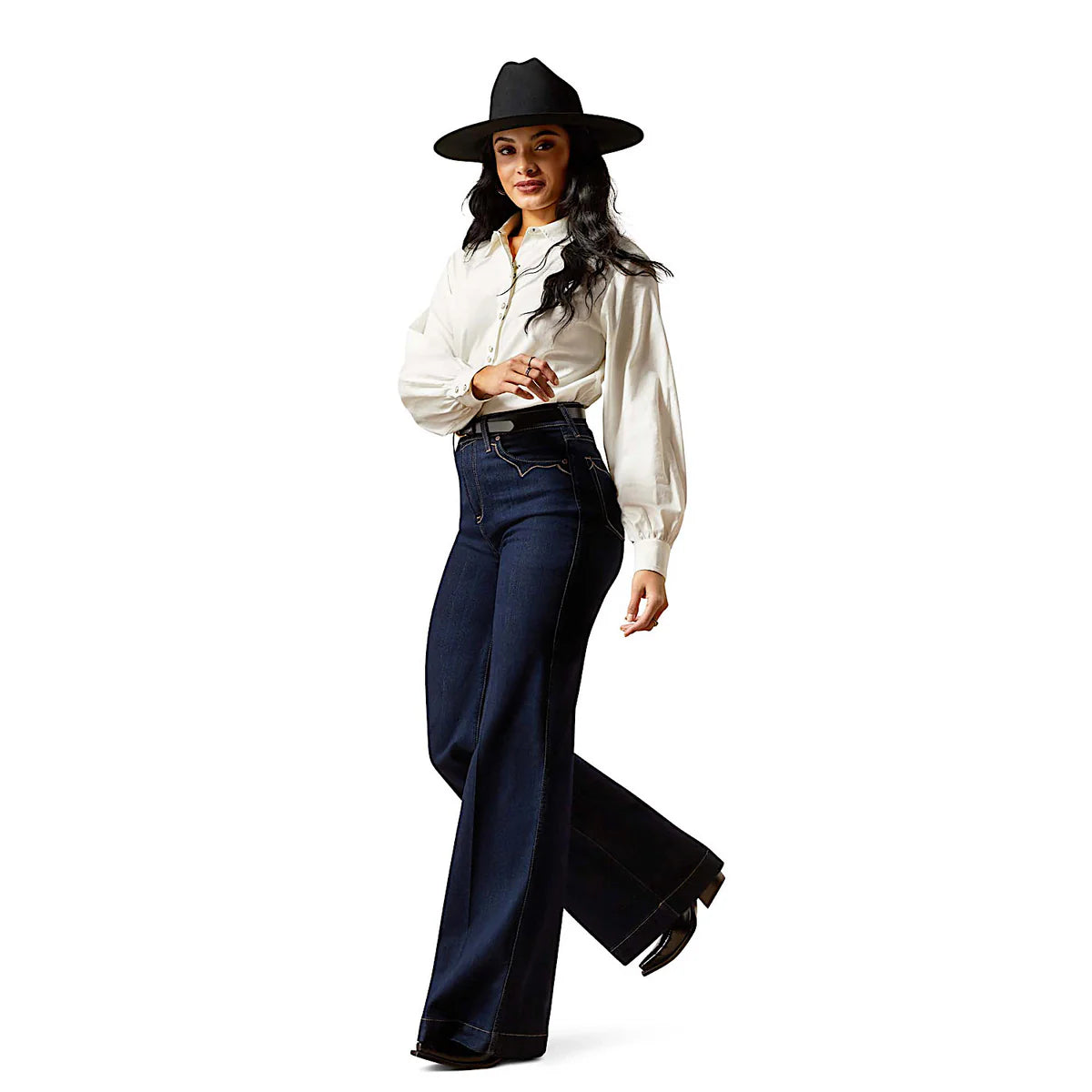 Ariat Wms Ultra High Rise Wide Leg Veronica Rinse