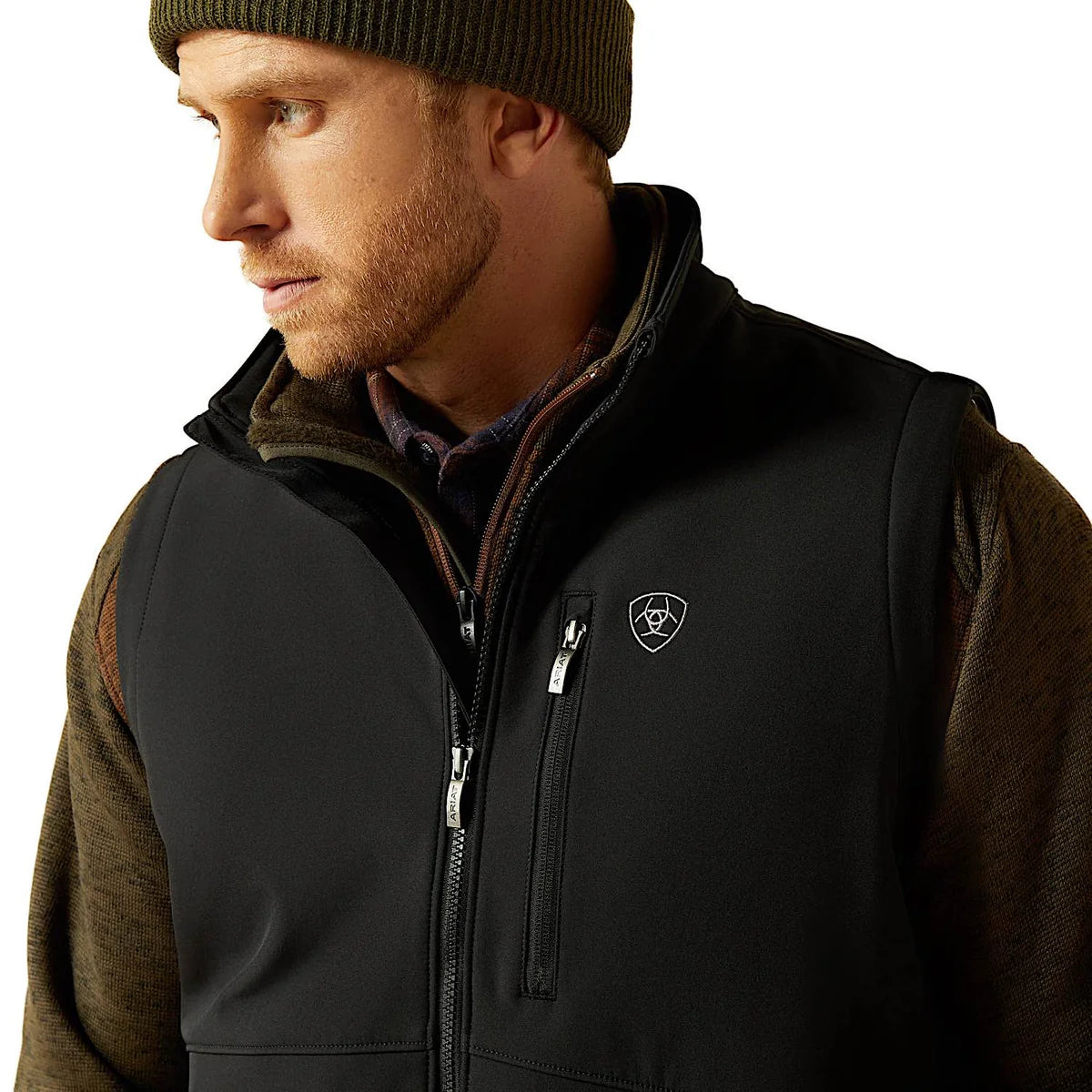 Ariat Mns Logo Softshell Vest Black