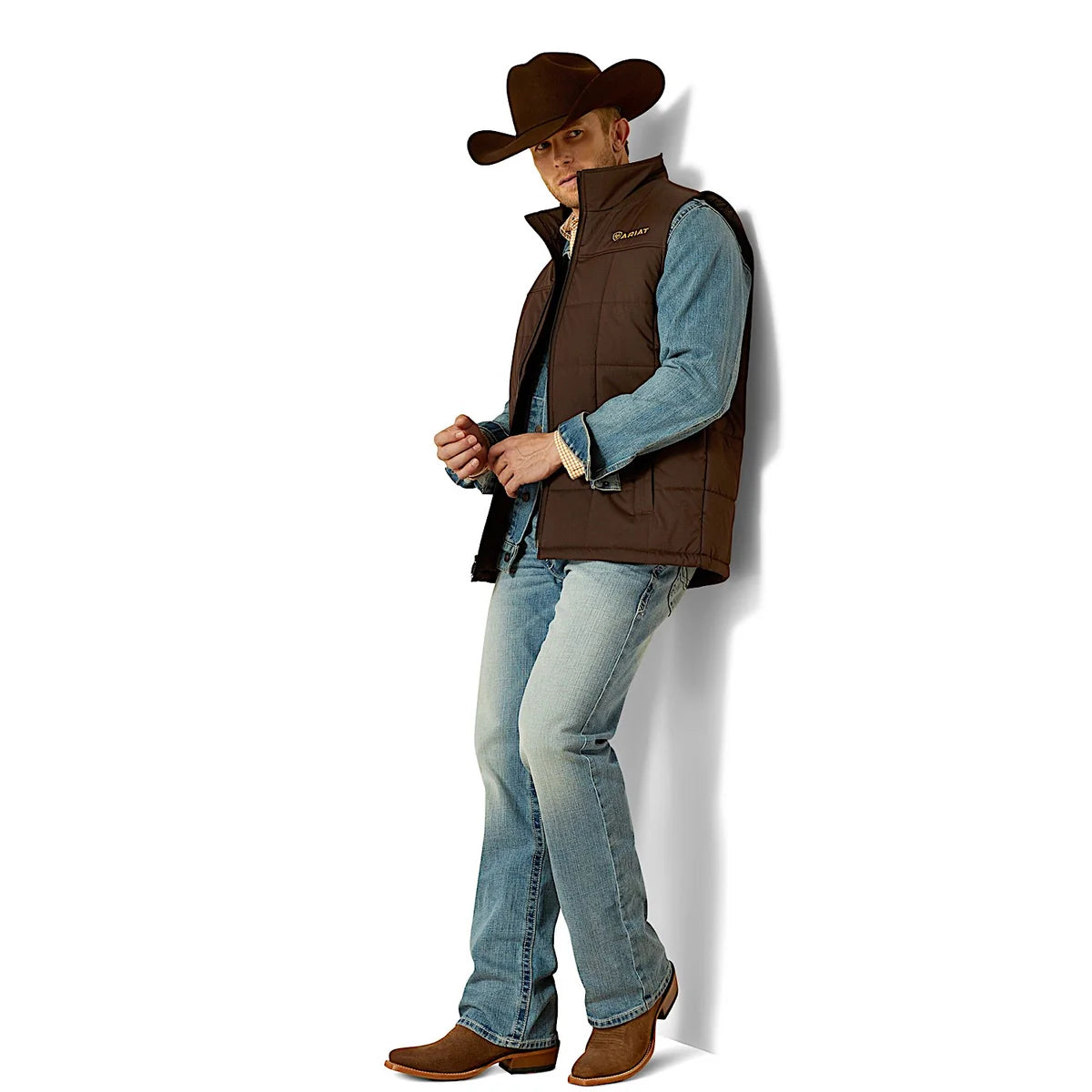 Ariat Mns Crius Insulated Vest Brown - Winter 26