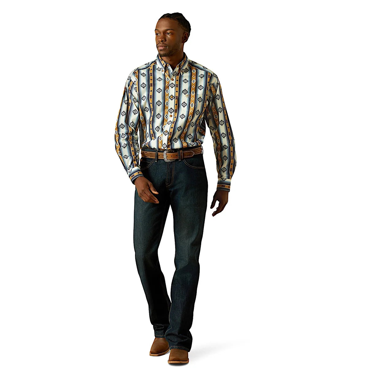 Ariat Mns Shilo LS Shirt Blue